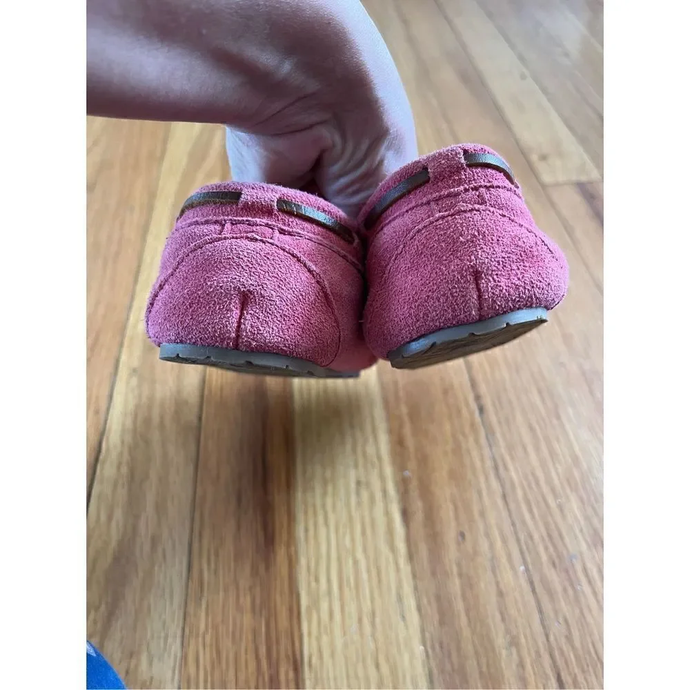 ‎Minnetonka slippers moccasin pink girls size 12